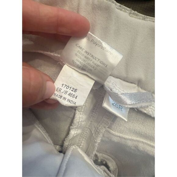 Romfh White Flat Front Stretch Equestrian Riding Show Breeches Pants Size 26 - Picture 6 of 6